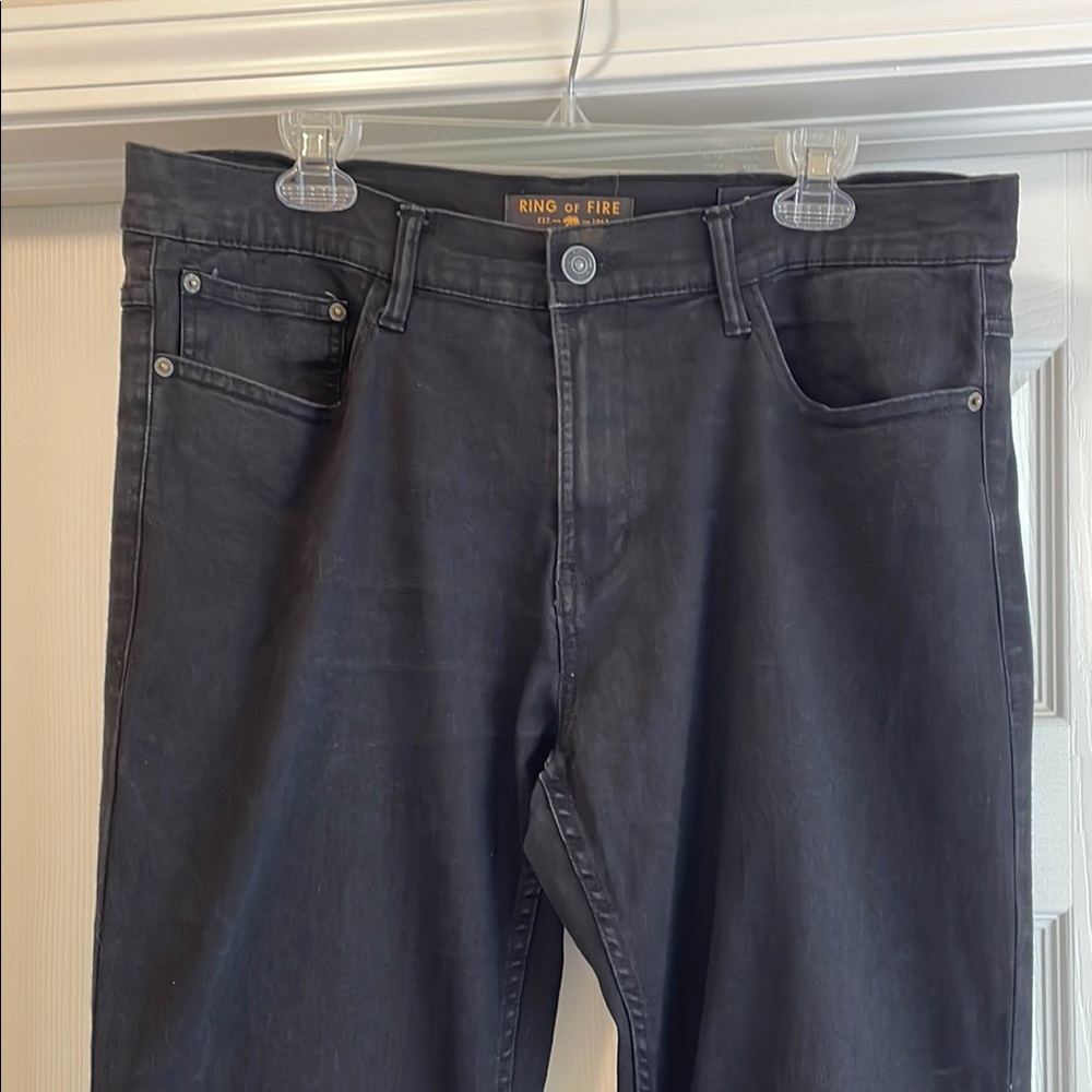 Ring of Fire Men's Black Jeans